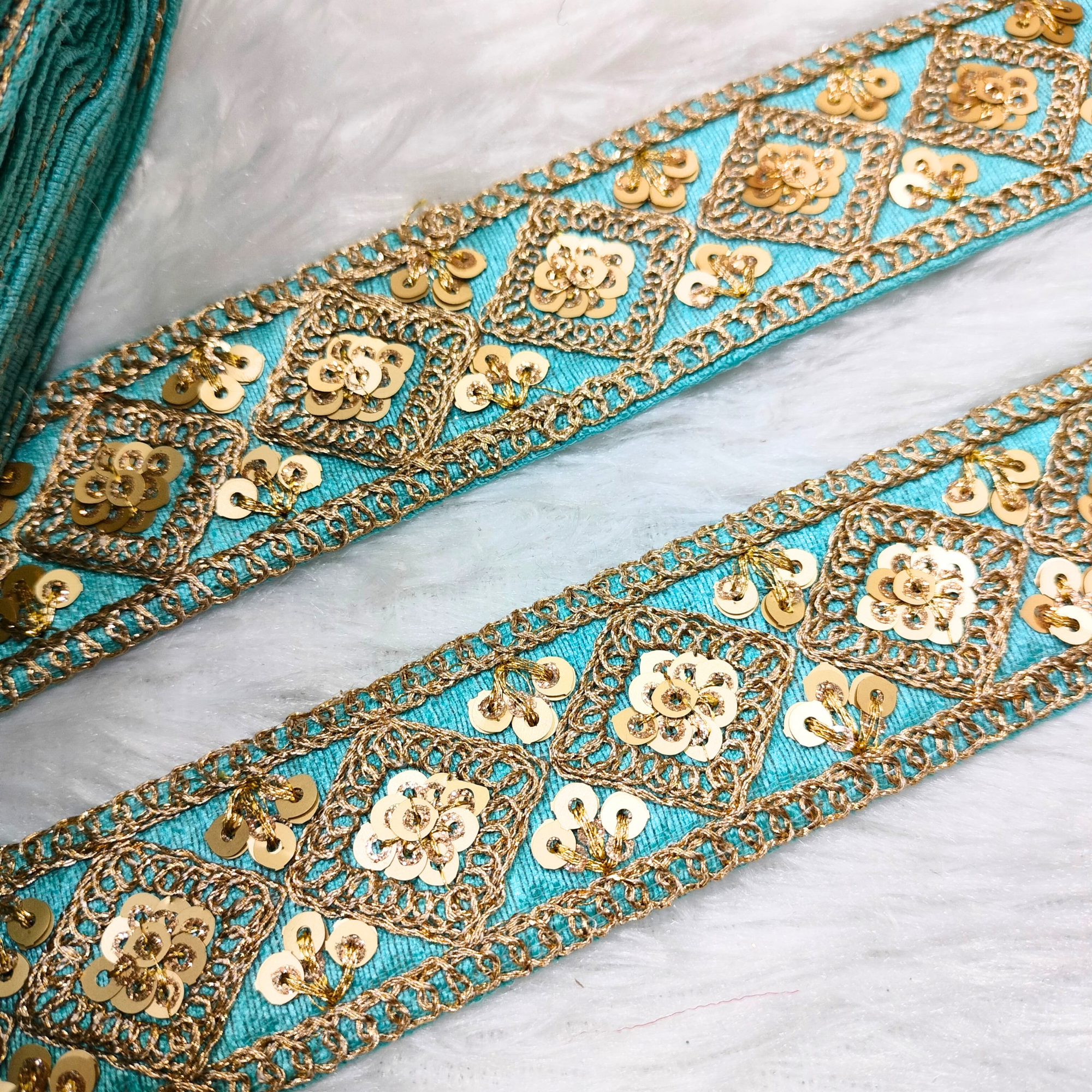 Fancy Zari Embellished Trim