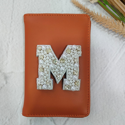 Stone & Pearl Alphabet 'M' Patch