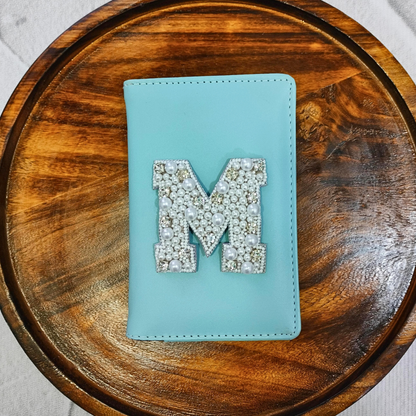 Stone & Pearl Alphabet 'M' Patch