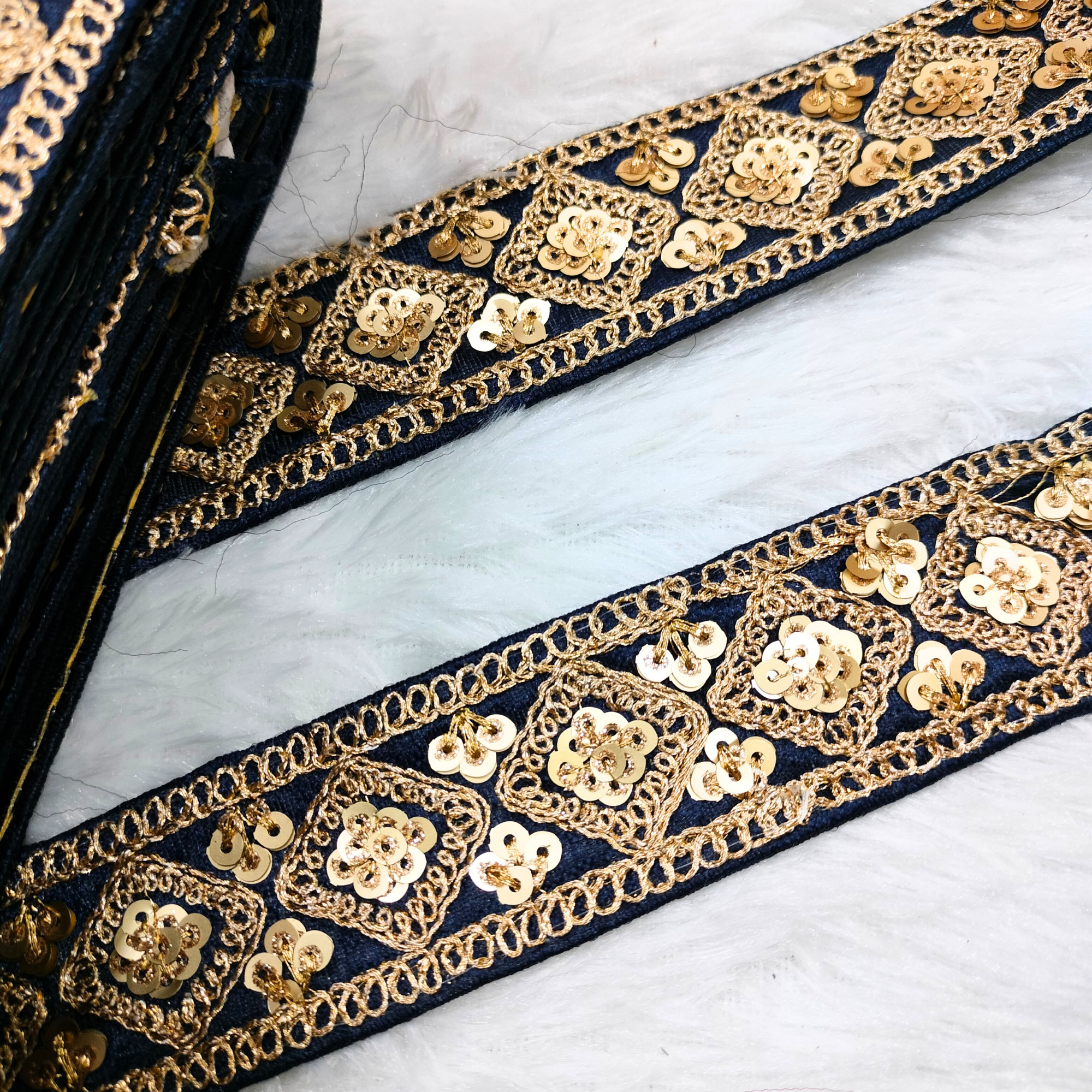 Fancy Zari Embellished Trim