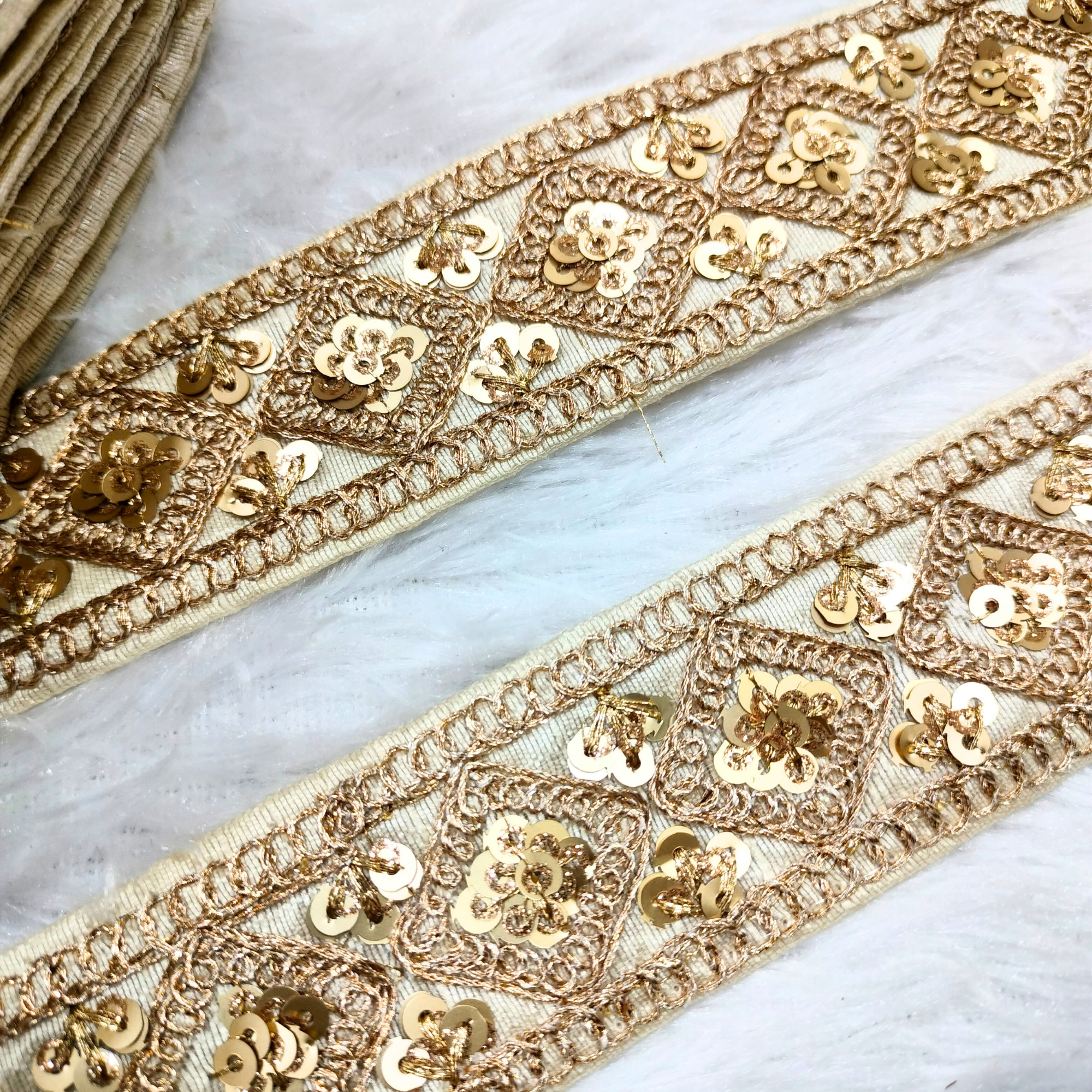 Fancy Zari Embellished Trim