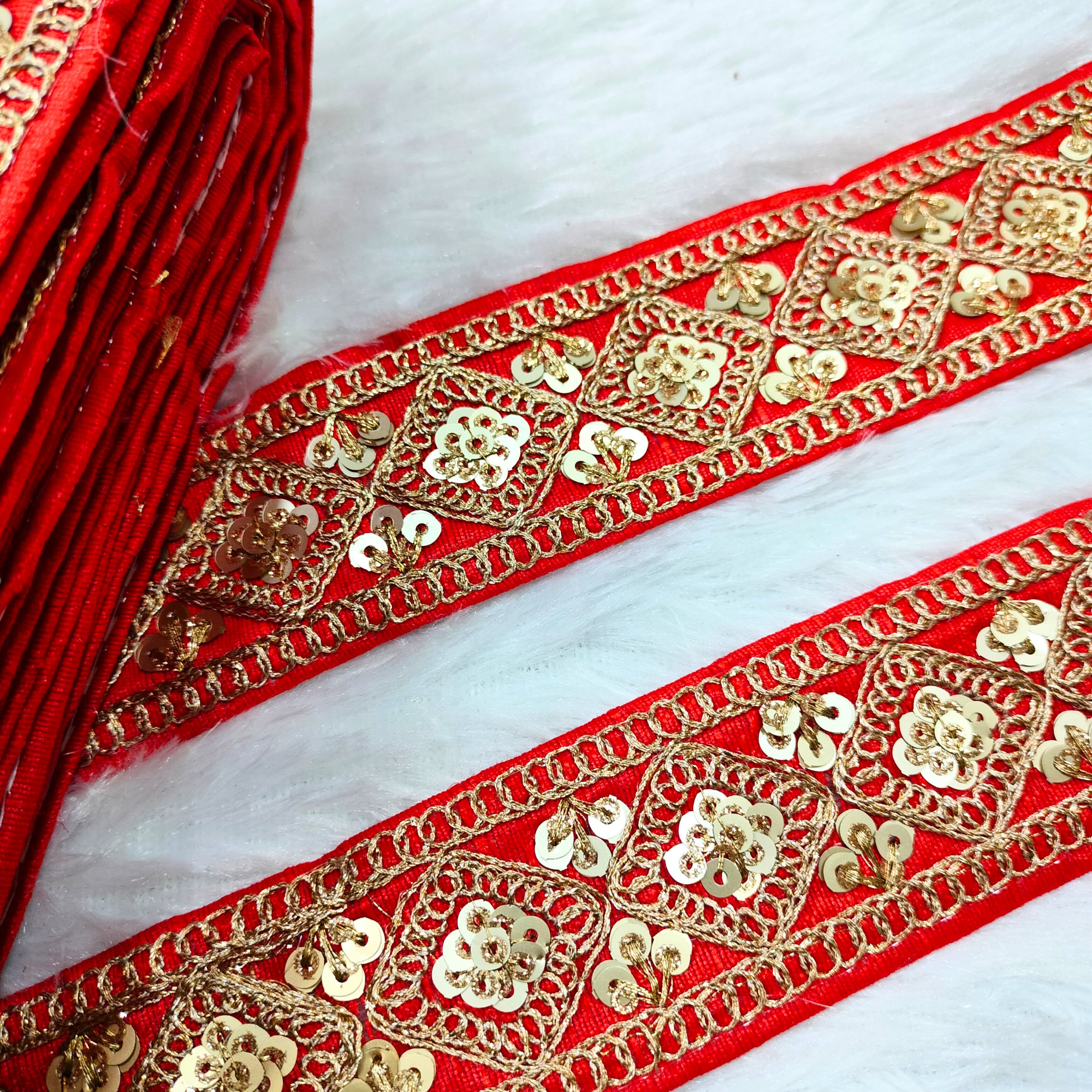 Fancy Zari Embellished Trim