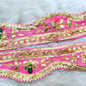 Pink Gota Embellished Handwork Trim