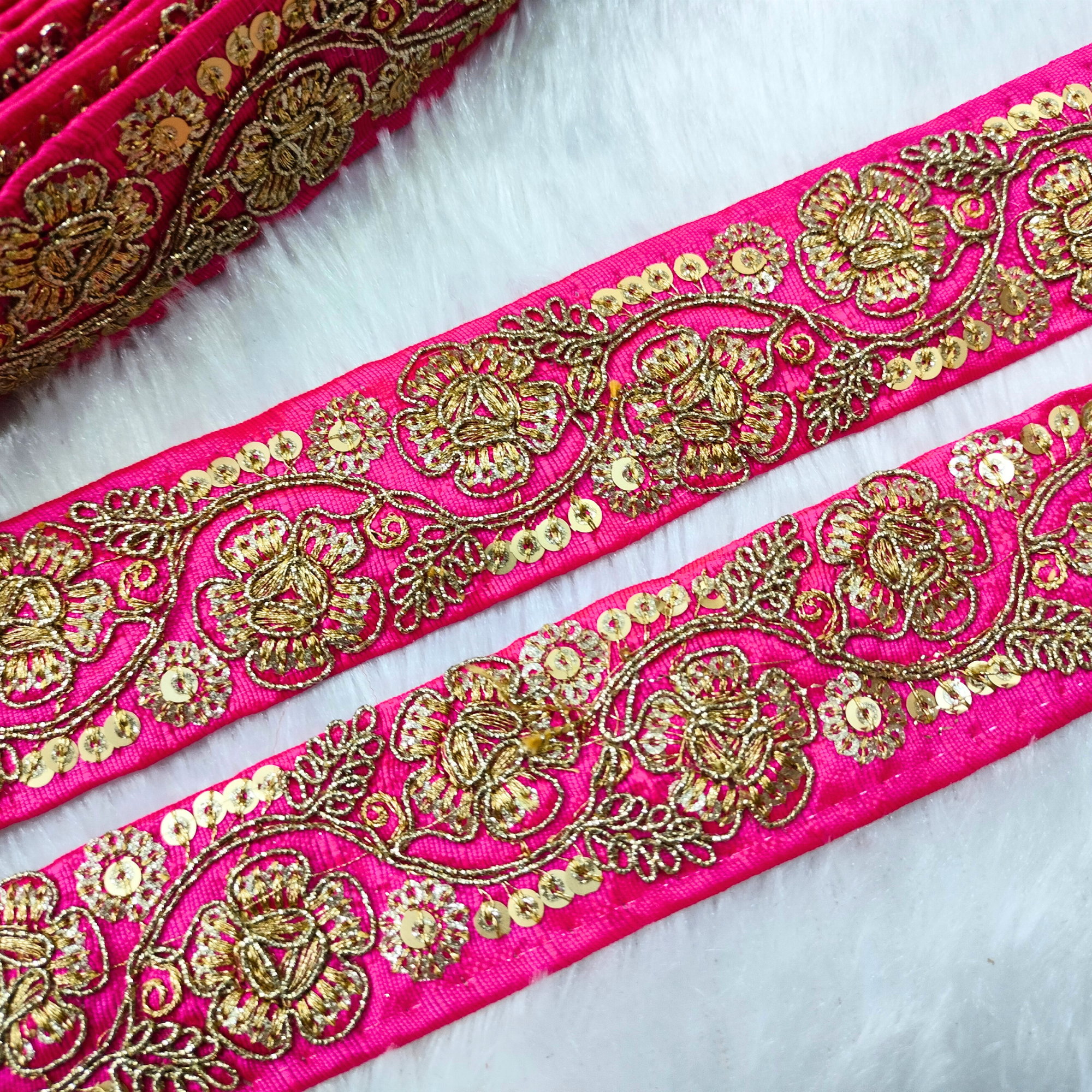 Floral Embellished Trim