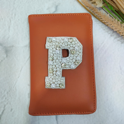 Stone & Pearl Alphabet 'P' Patch