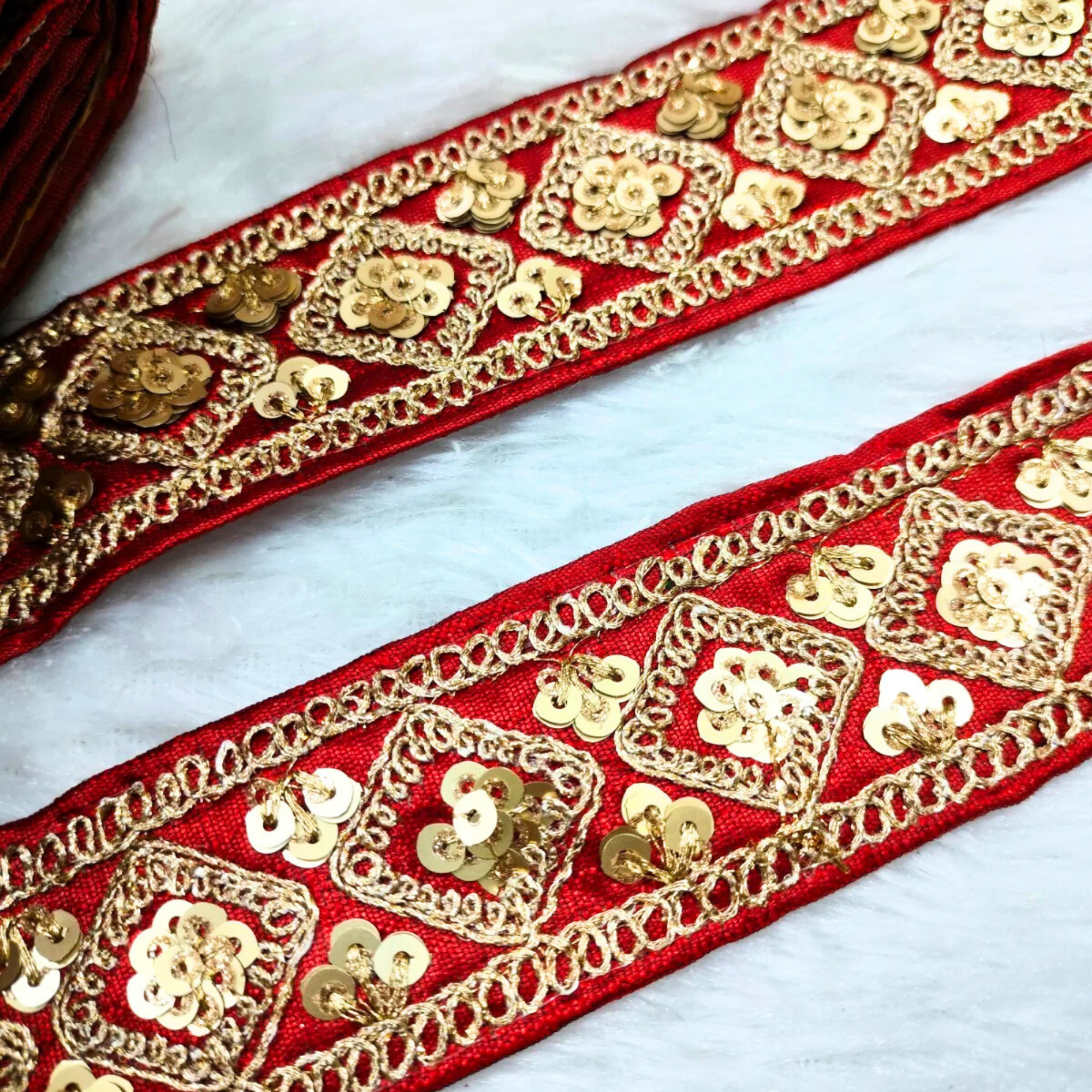 Fancy Zari Embellished Trim