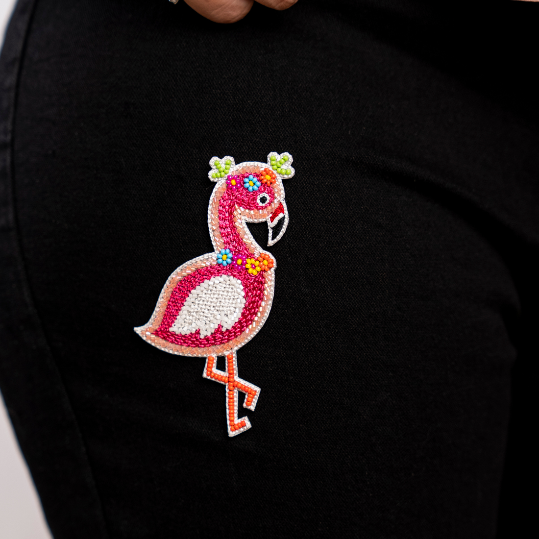 Flamingo Fiesta  Handmade Patch