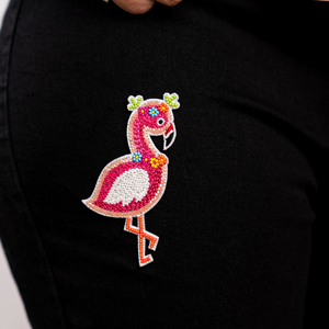 Flamingo Fiesta  Handmade Patch hover image