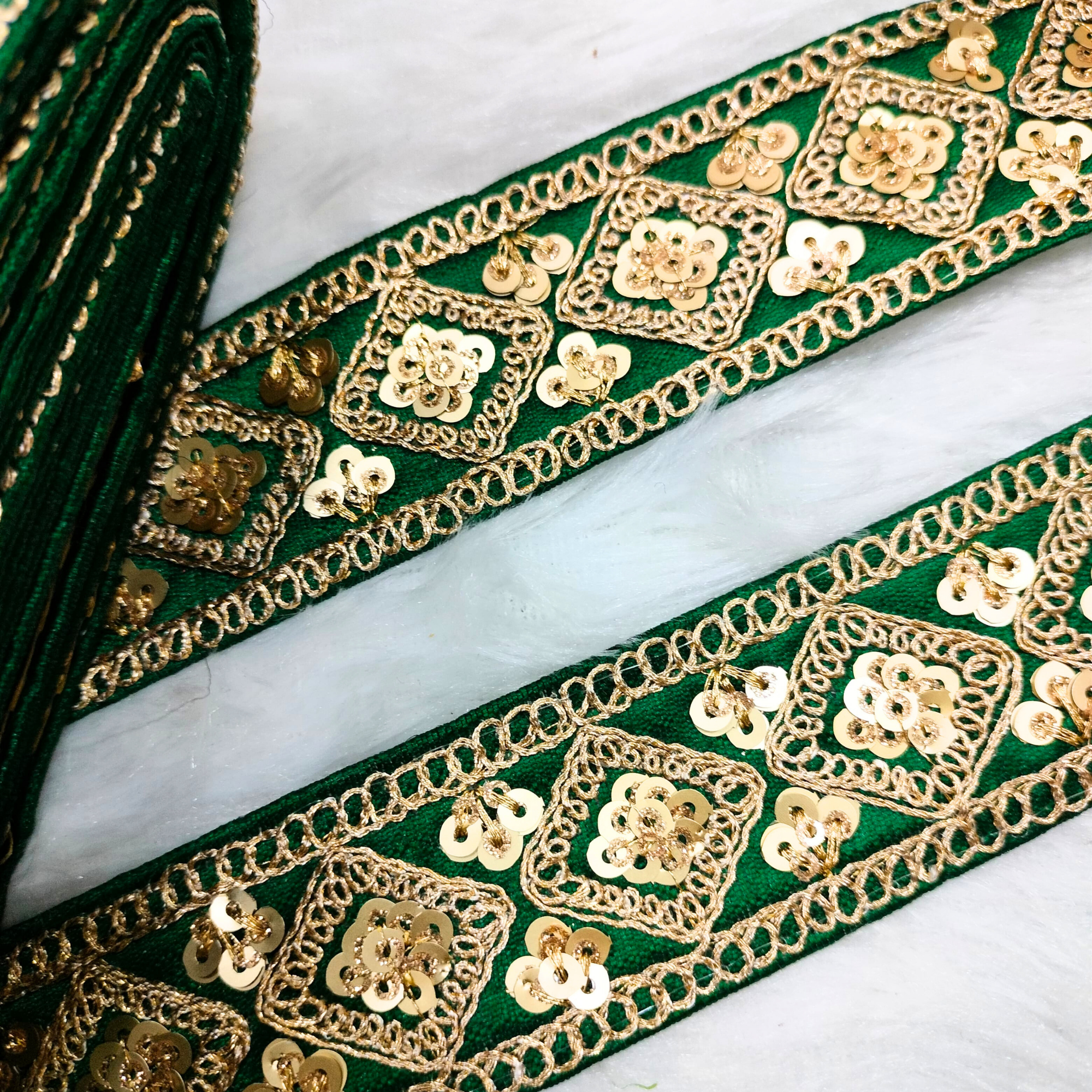Fancy Zari Embellished Trim