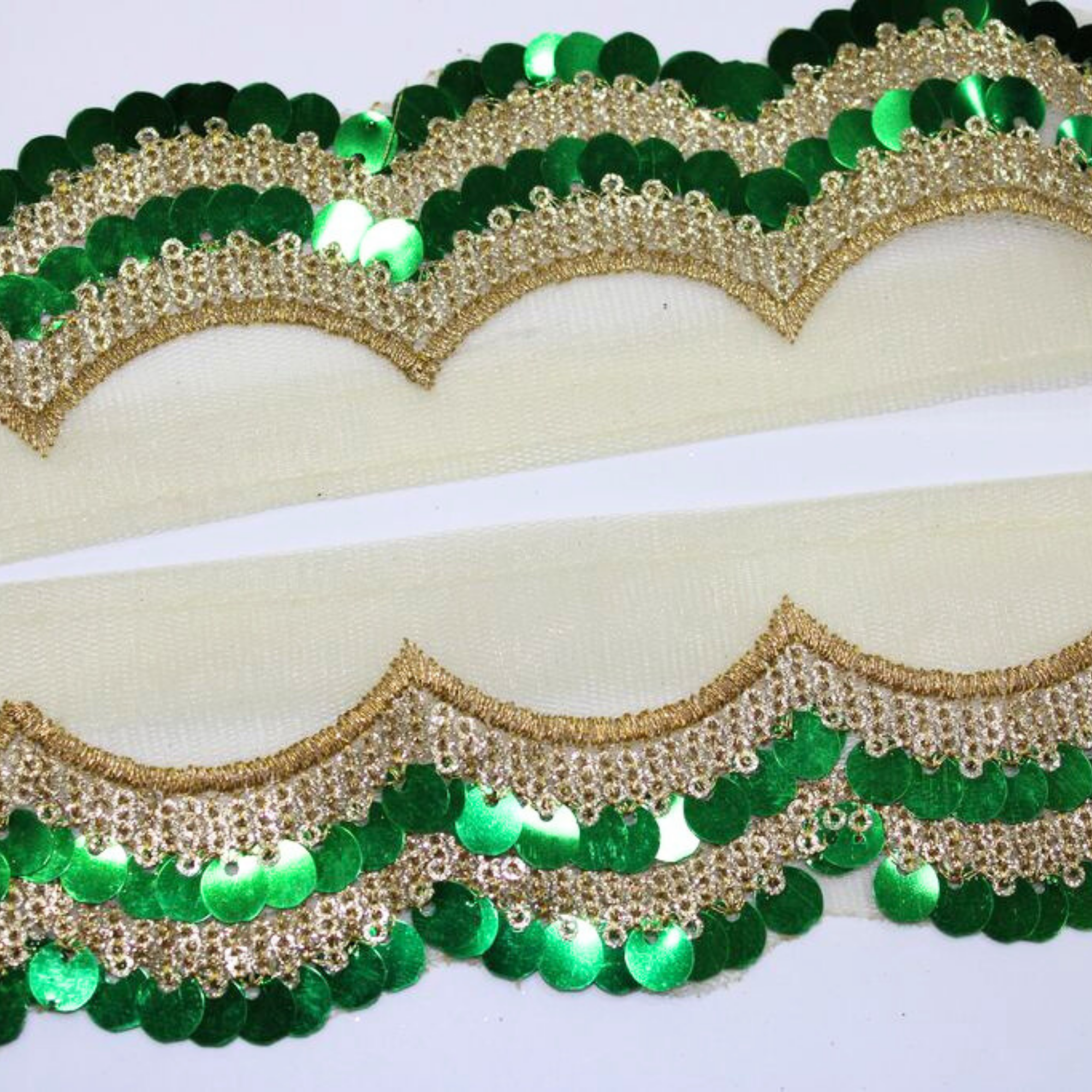 Sequin Coin-Shaped Trim