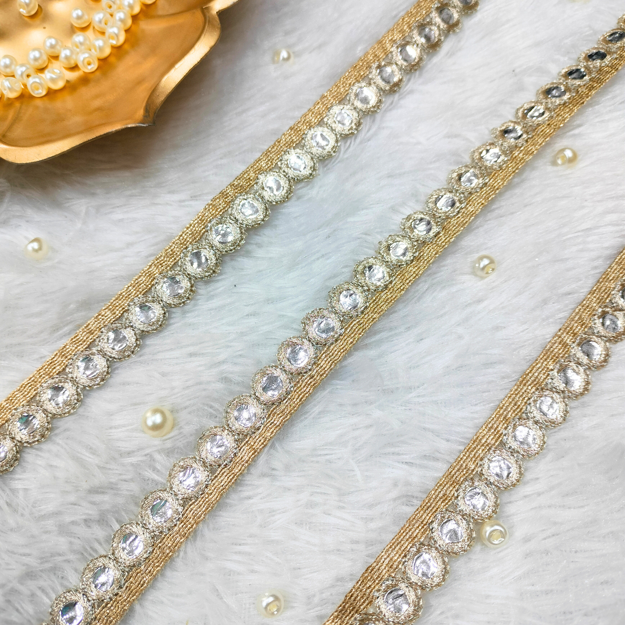 Narrow Gota Embellished Trim