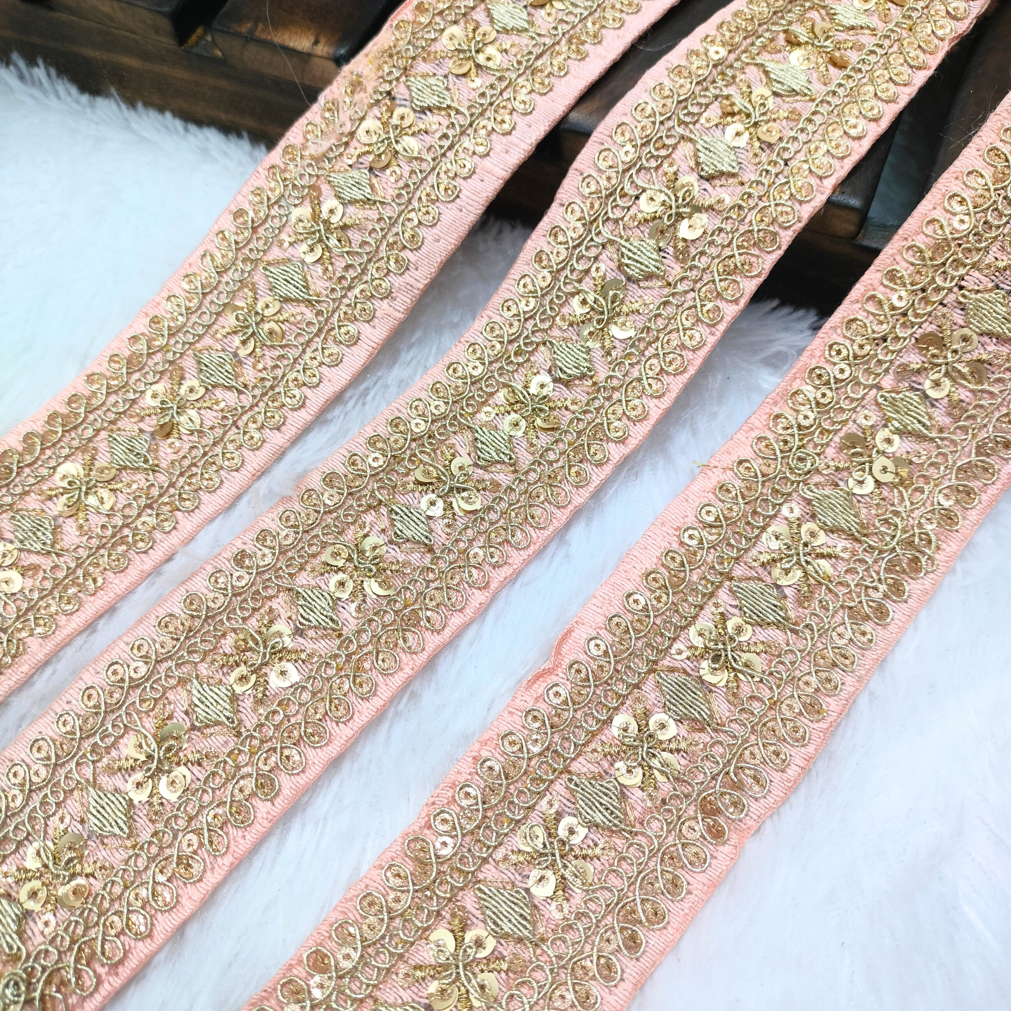 Fancy Sequin Work Trim