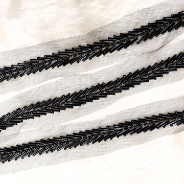 Handcrafted Cutdana Embellished Trim