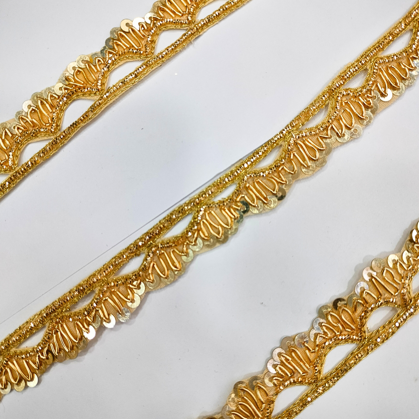 Golden Handwork Zardozi Work Lace