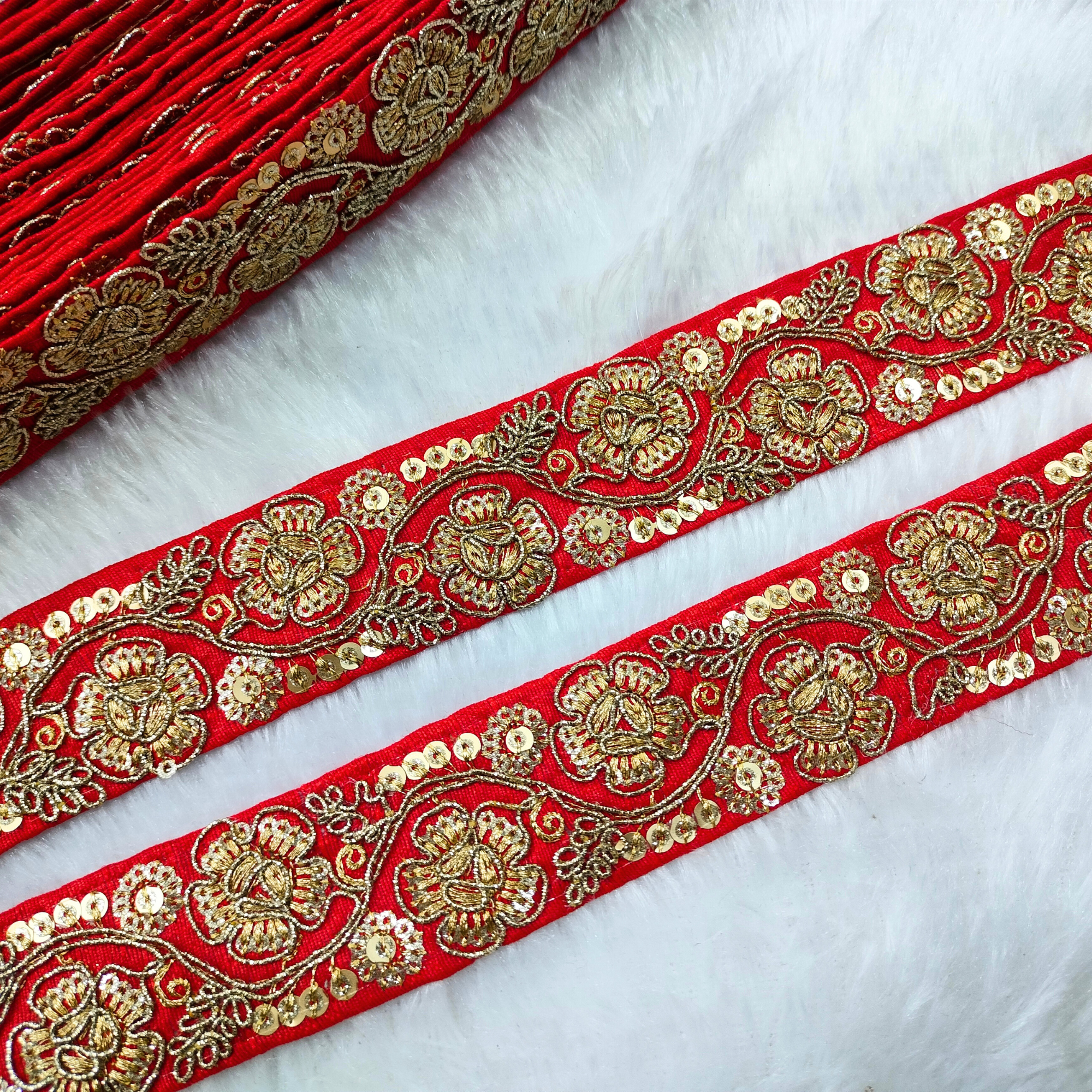 Floral Embellished Trim