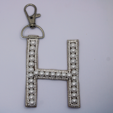 Pearl Monogram 'H' Bag Charm