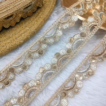 Half-Moon Floral Lace