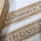 White Fancy Sequin Work Trim