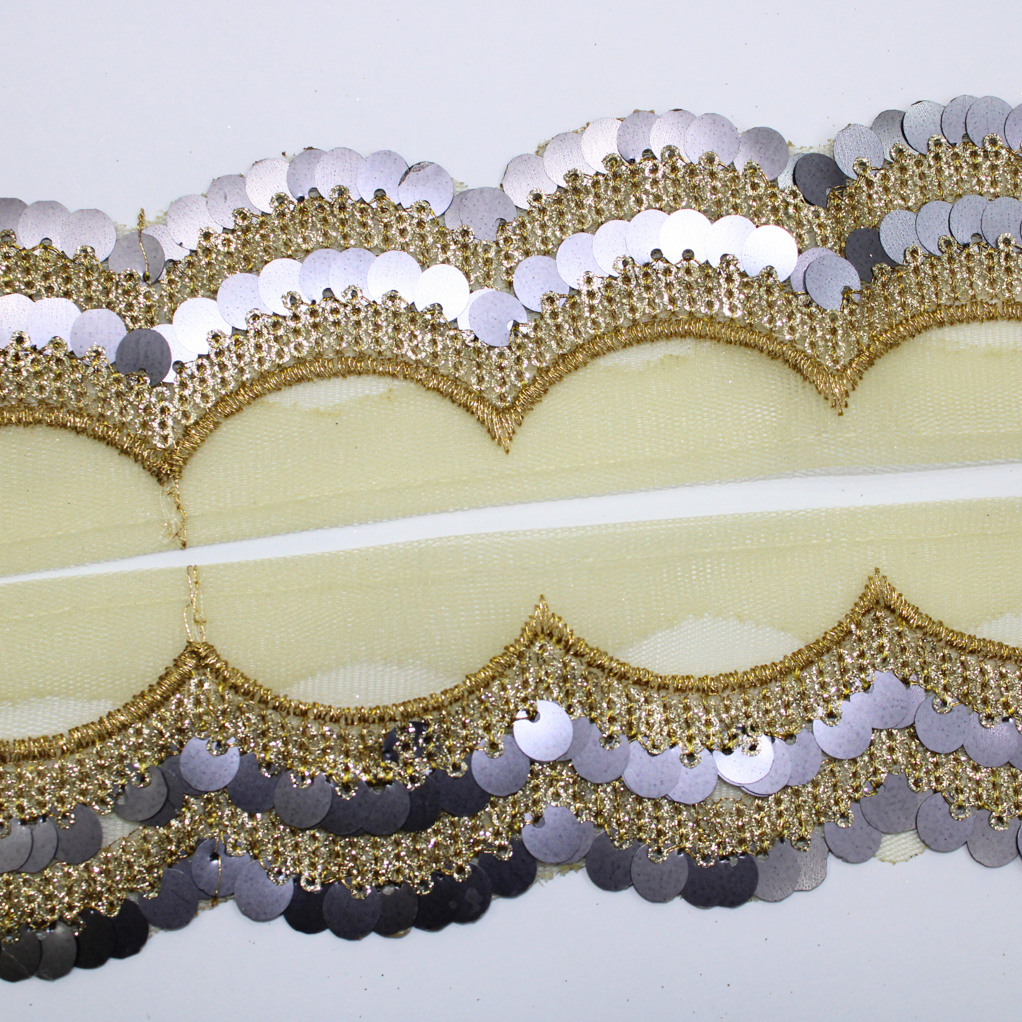 Sequin Coin-Shaped Trim