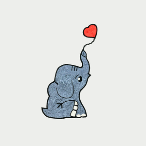 Elephant Heart Assorted Patch
