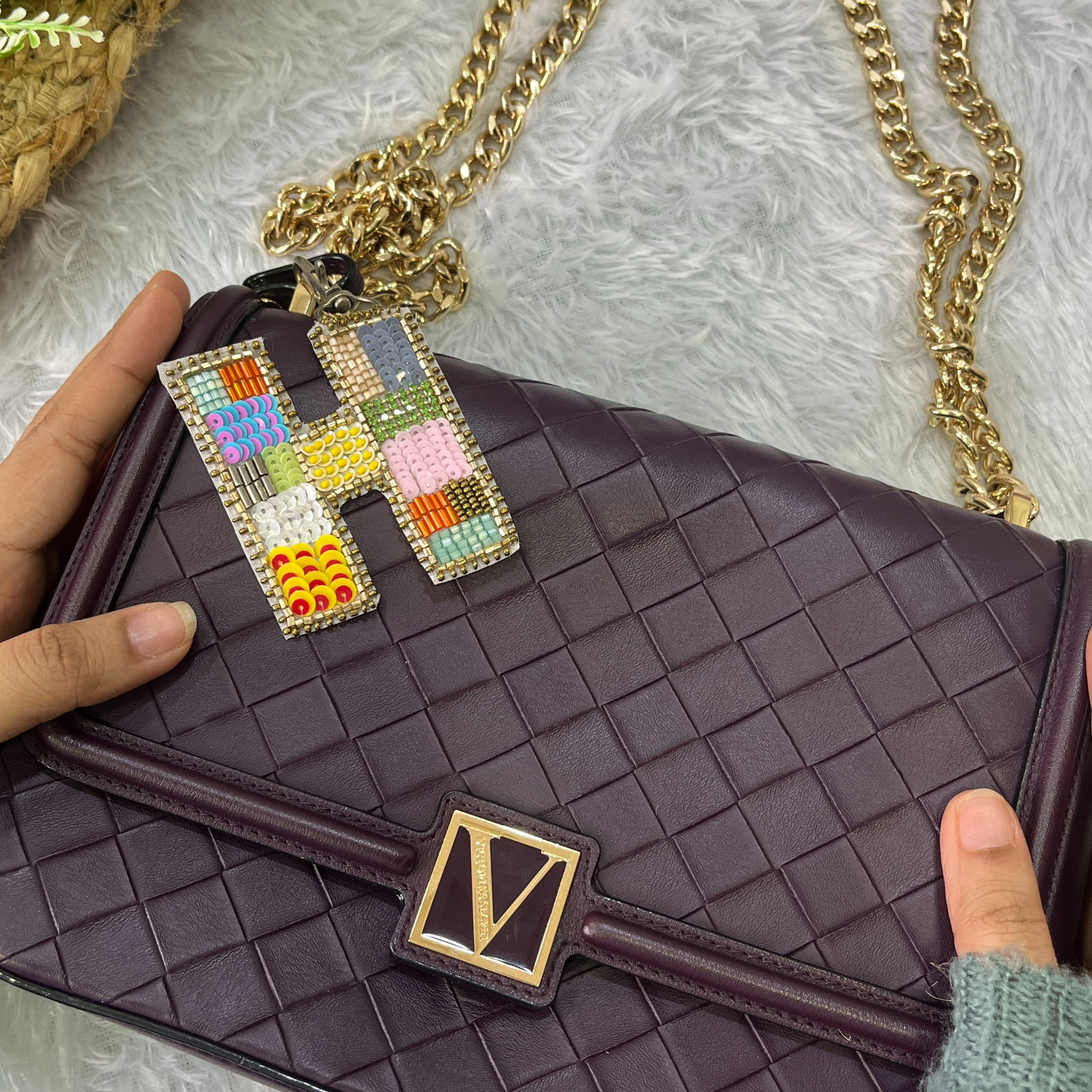 Color Crush Bag Charm 'H' Bag Charm