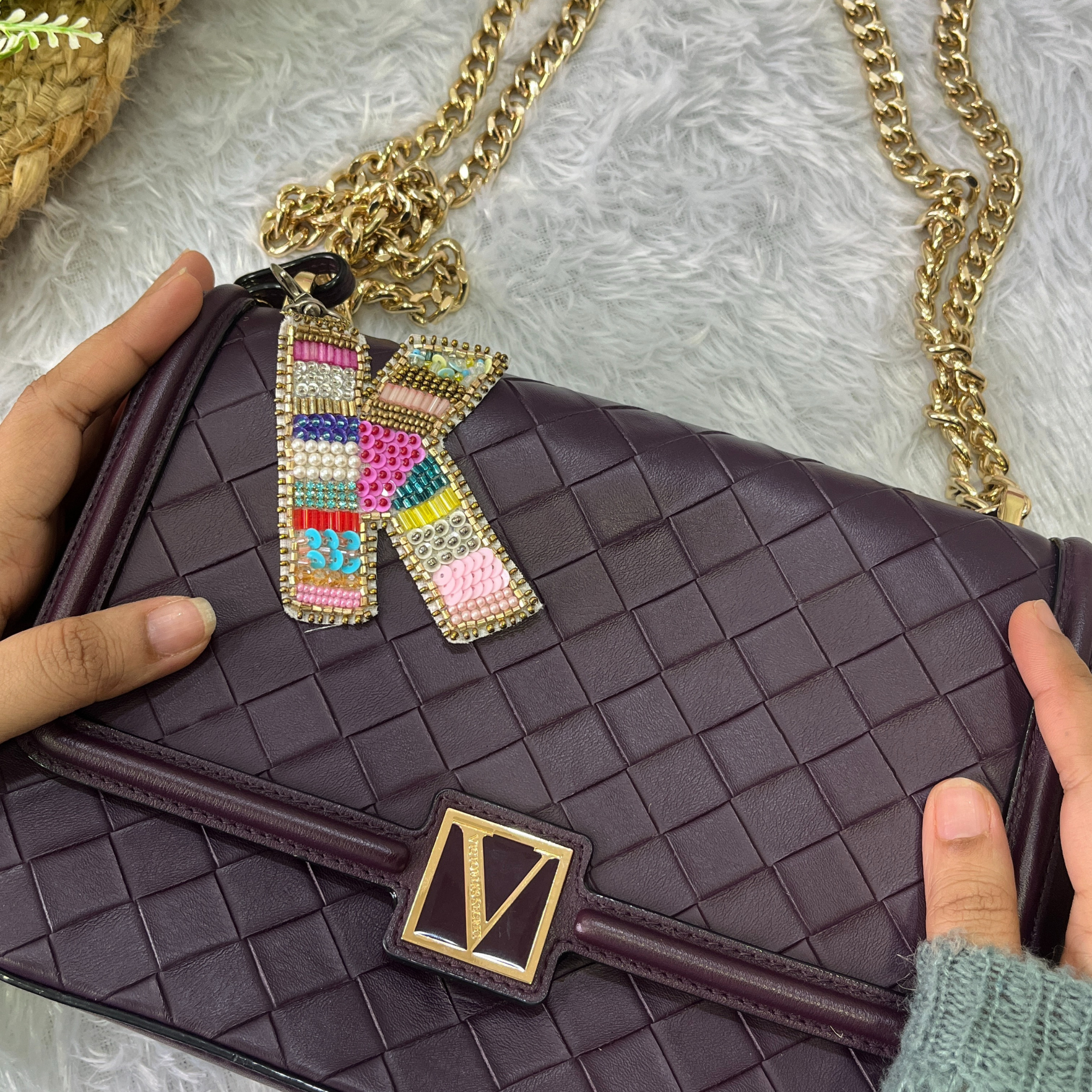 Color Crush Bag Charm 'K' Bag Charm