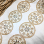 Elegant Pearl And Mirror Embellished Circular Trim