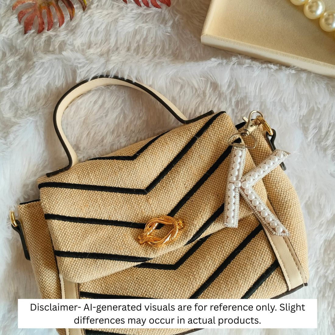 Pearl Monogram 'K' Bag Charm