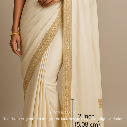Beige Fancy Embellished Zari Trim