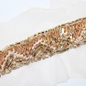 Rose Gold Embellished Handwork Trim