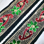 Black Fancy Zari and Thread Work Embroidered Border