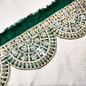 Scalloped Green Mirror Embellished Trim