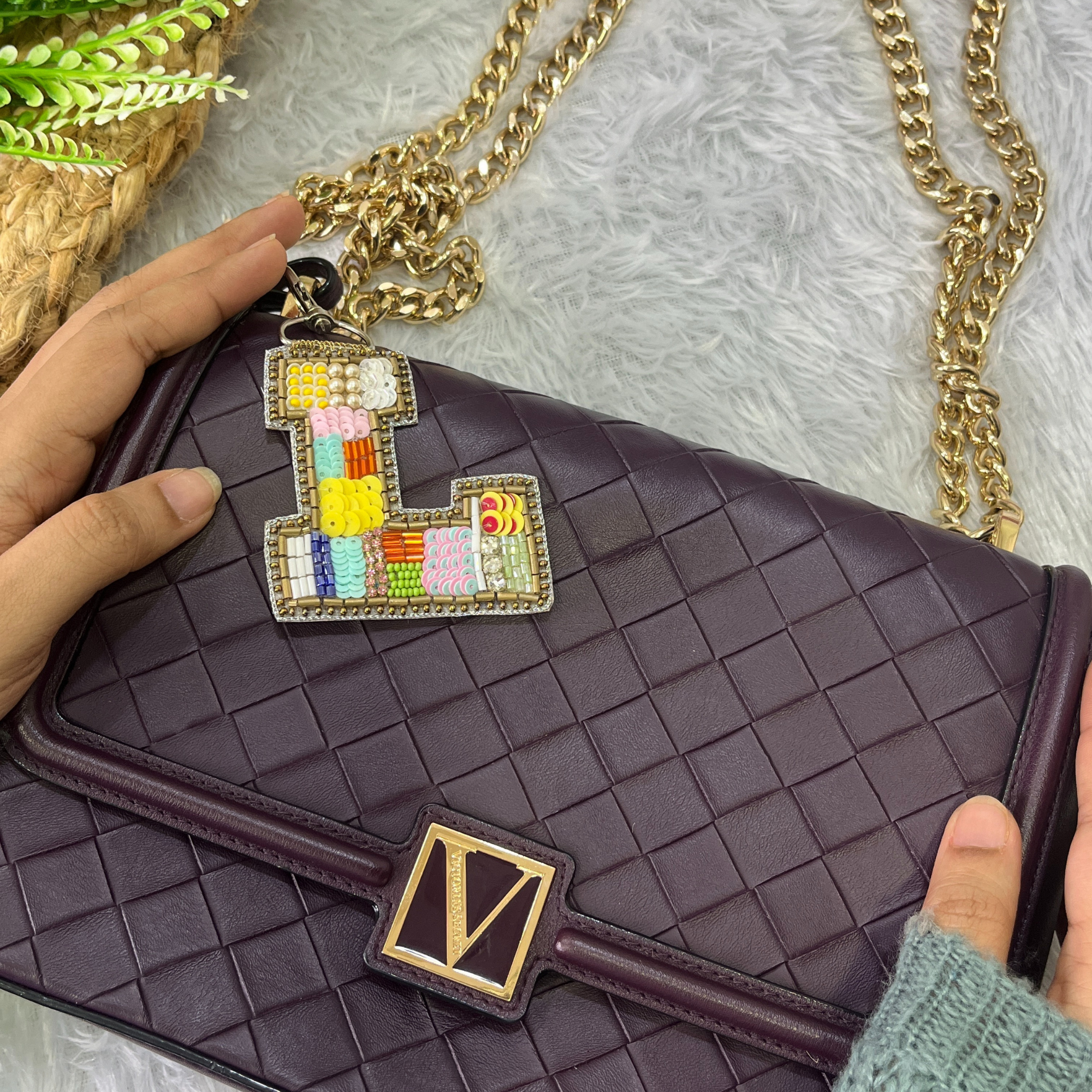 Color Crush Bag Charm 'L' Bag Charm