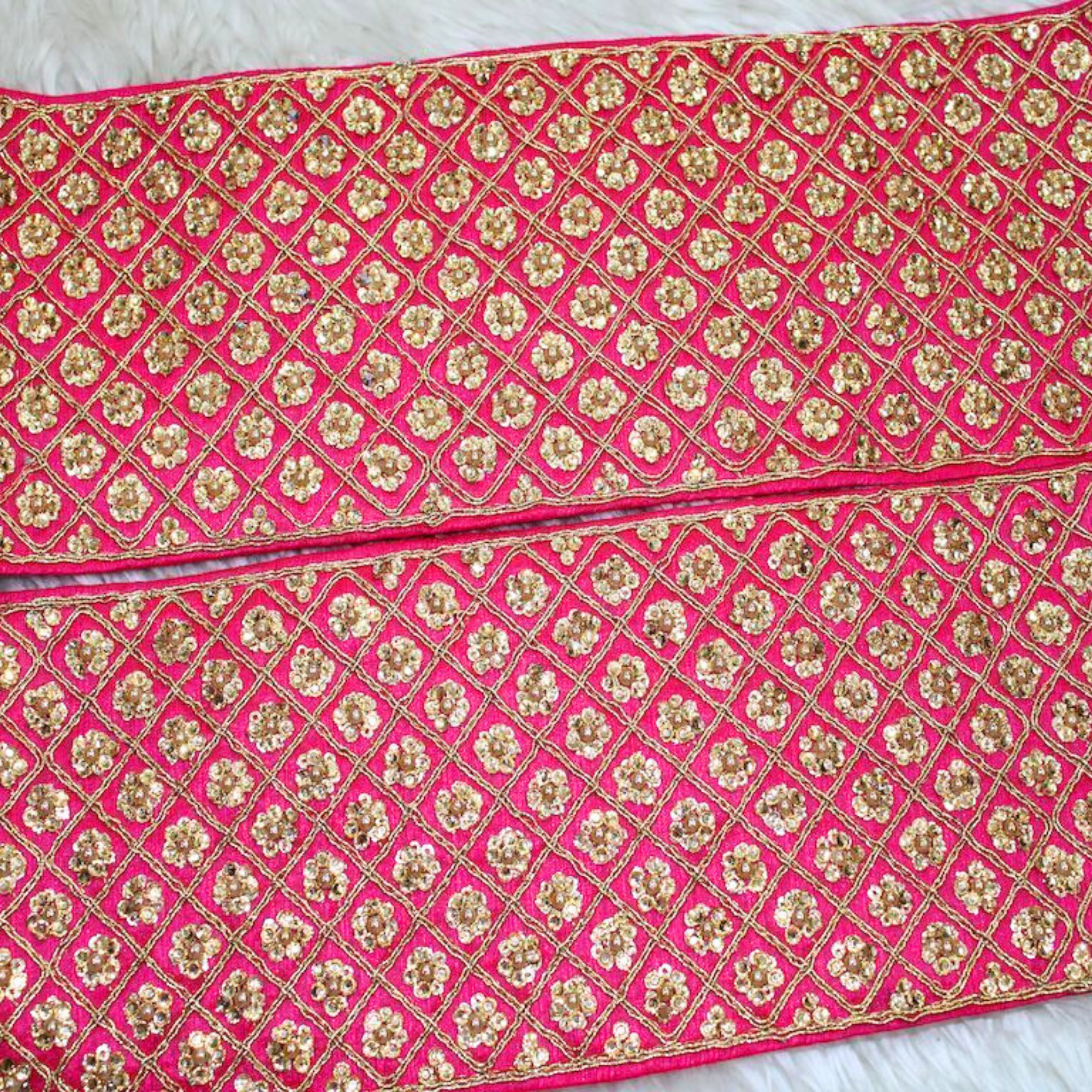 Embellished Stone Work Lace
