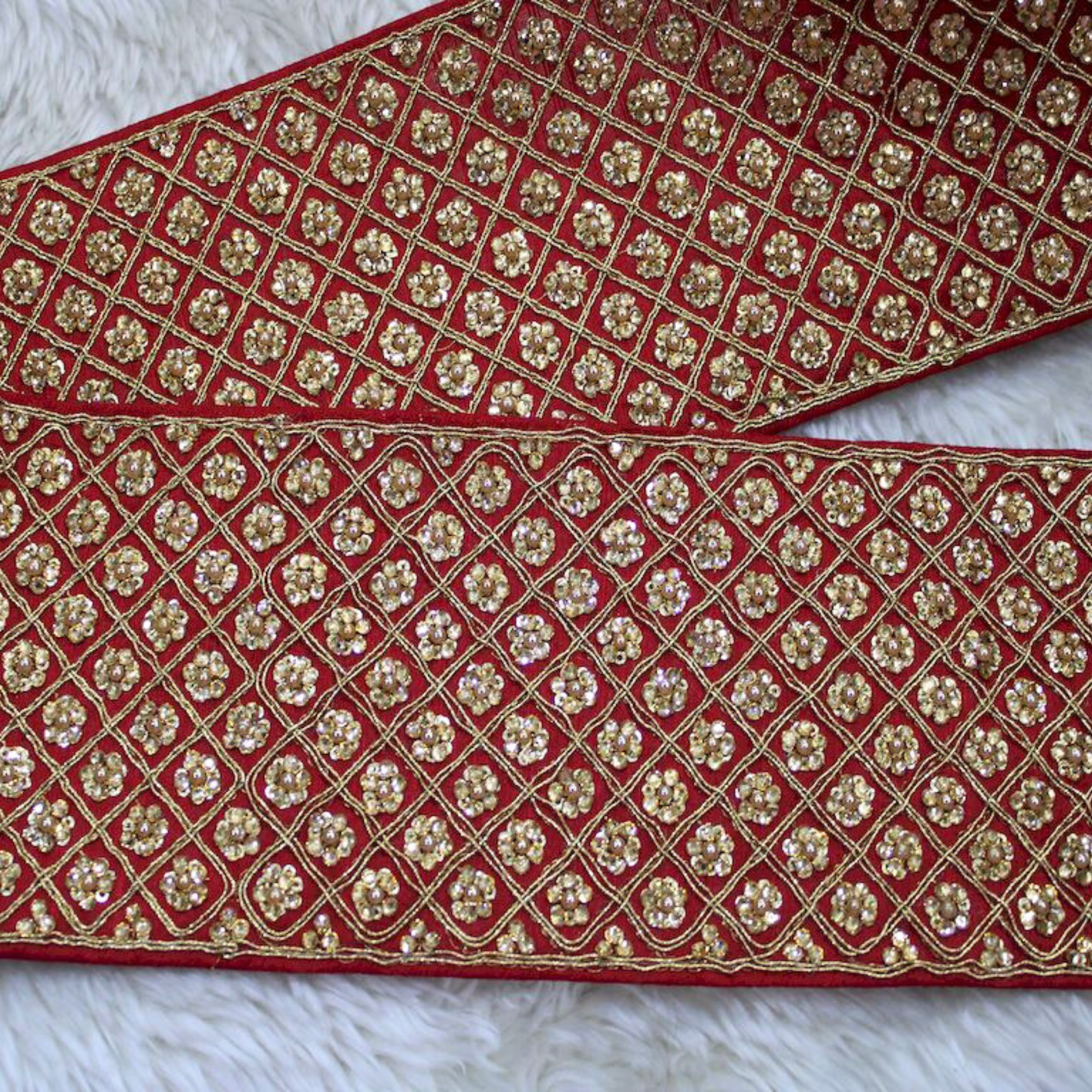 Embellished Stone Work Lace