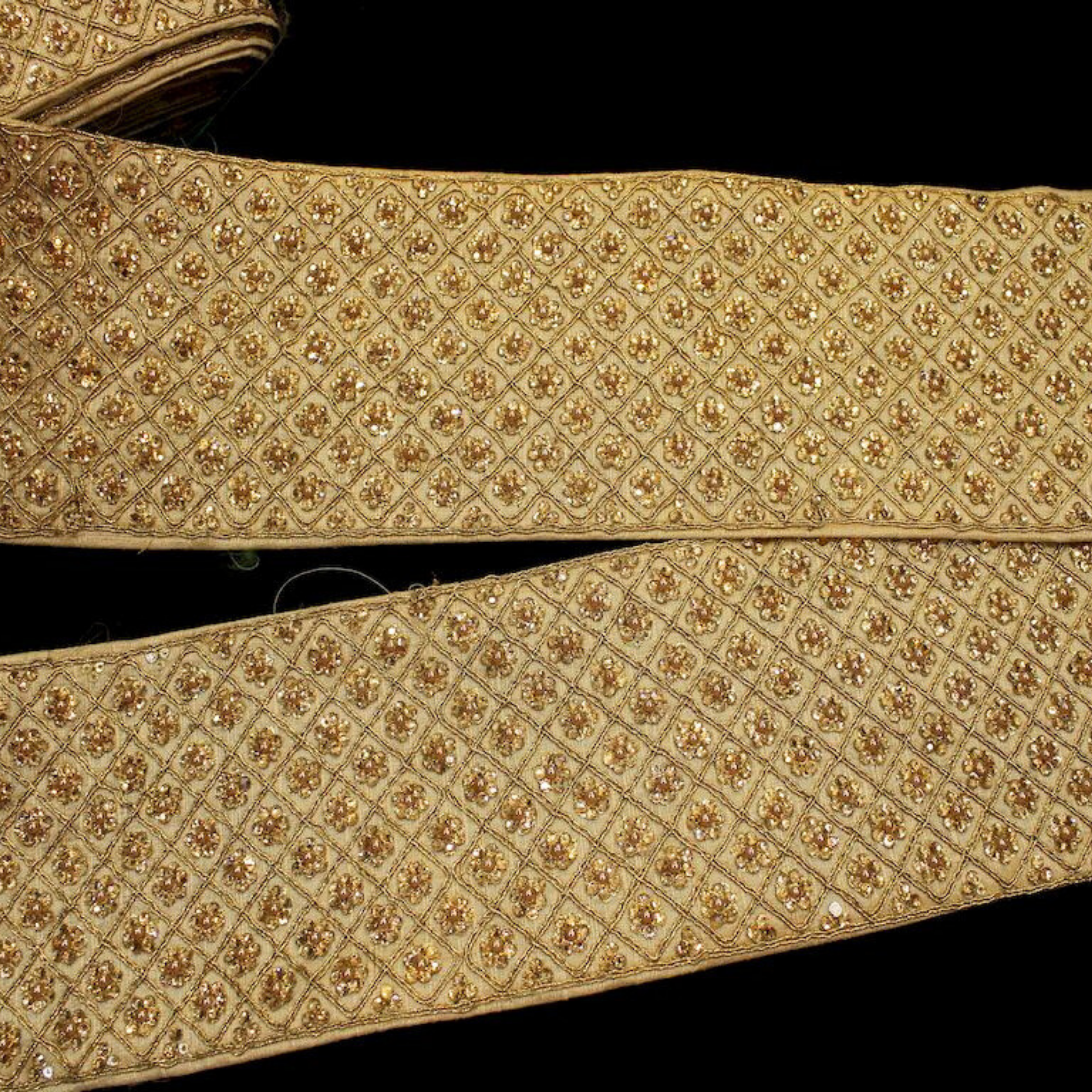 Embellished Stone Work Lace