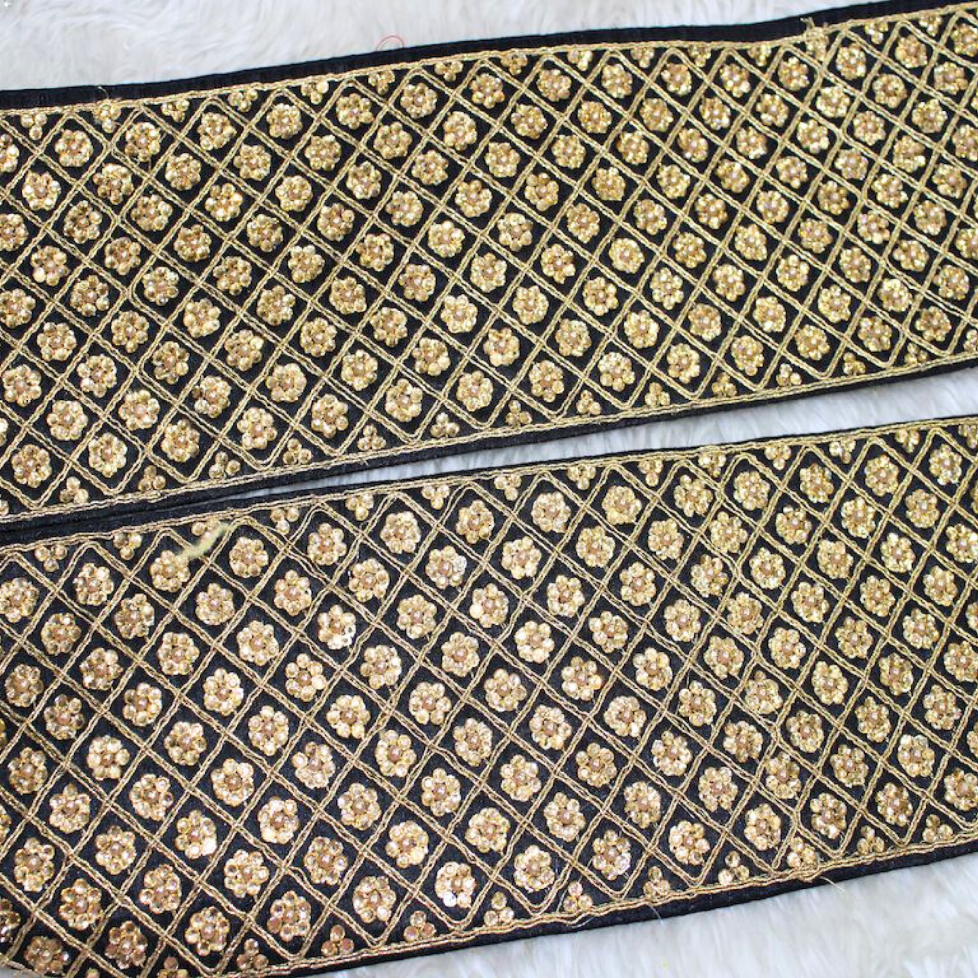 Embellished Stone Work Lace