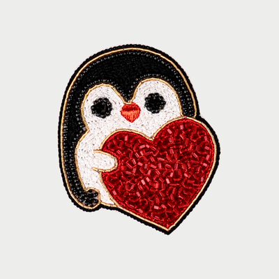 Penguin's Perfect Love Handmade Patch