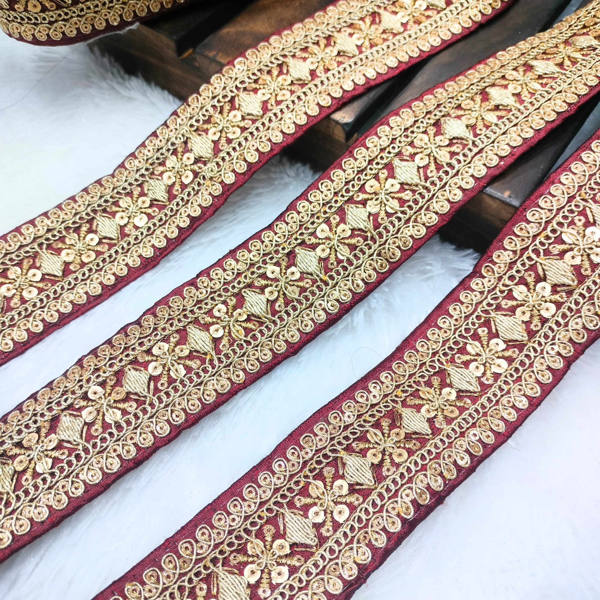 Fancy Sequin Work Trim