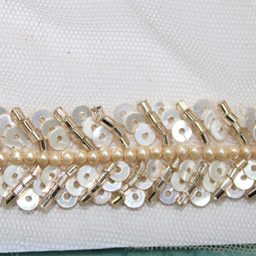 Handcrafted Sequin And Cutdana Embellished Trim