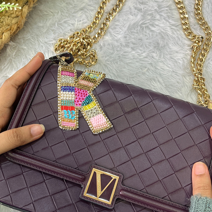 Color Crush Bag Charm 'K' Bag Charm