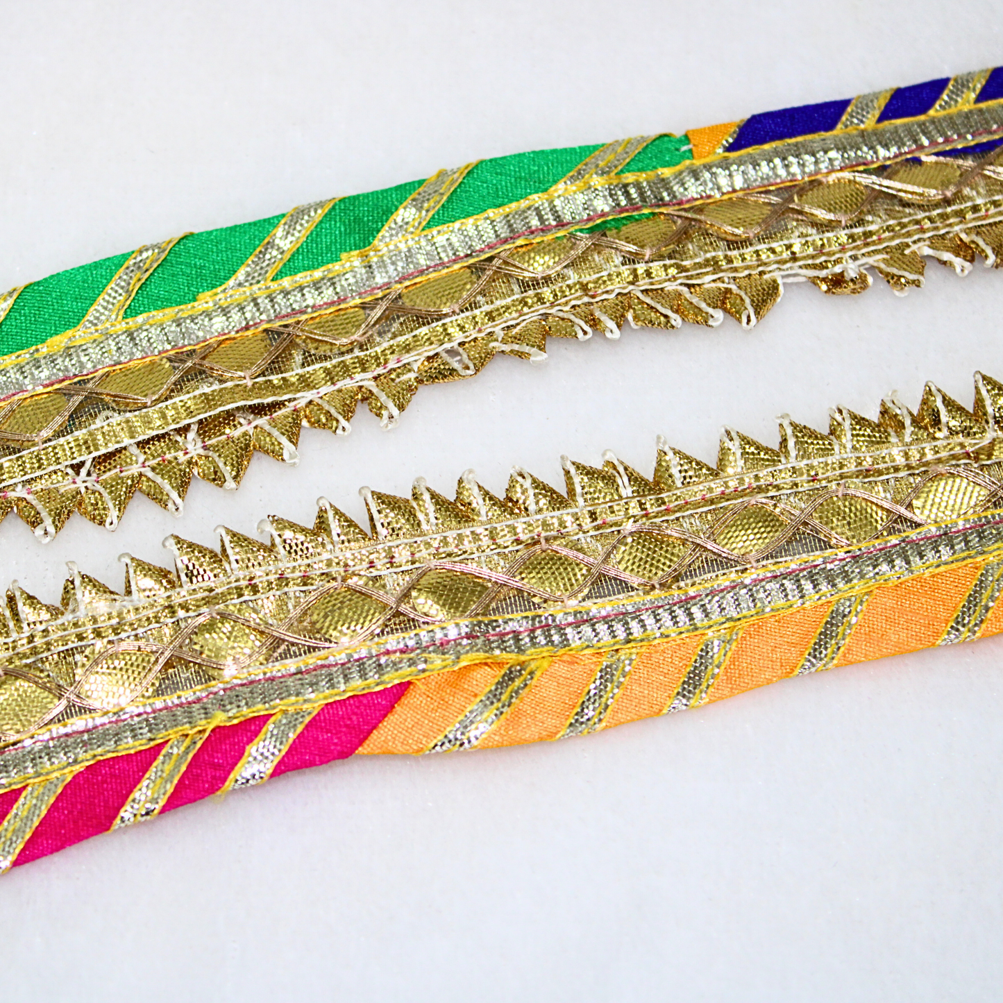 Multicolor Gota Lehariya Work Lace