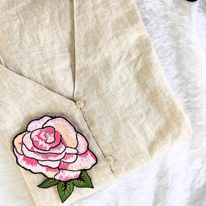 Threadwork Rose Patch