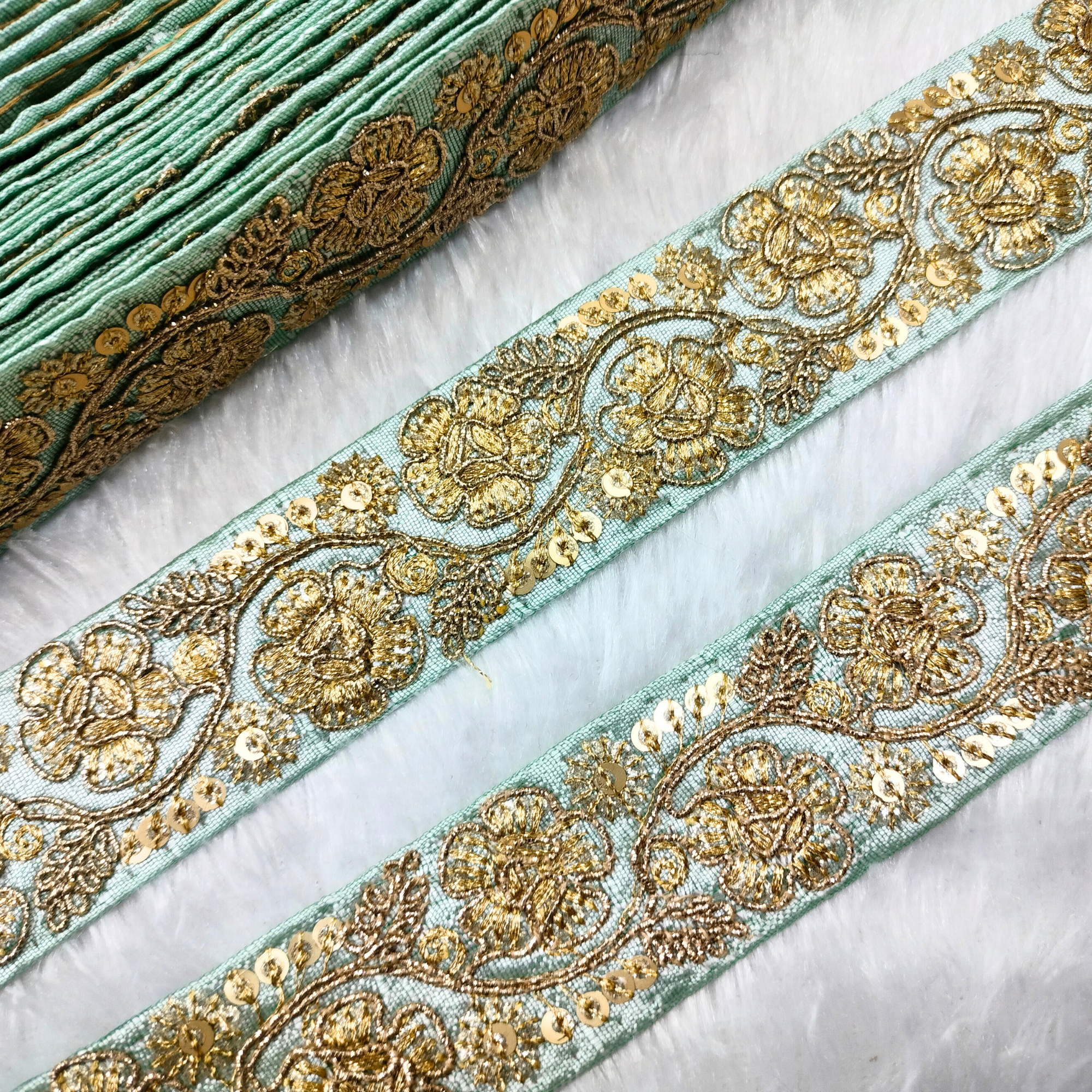 Floral Embellished Trim