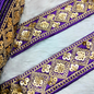 Purple Fancy Zari Embellished Trim