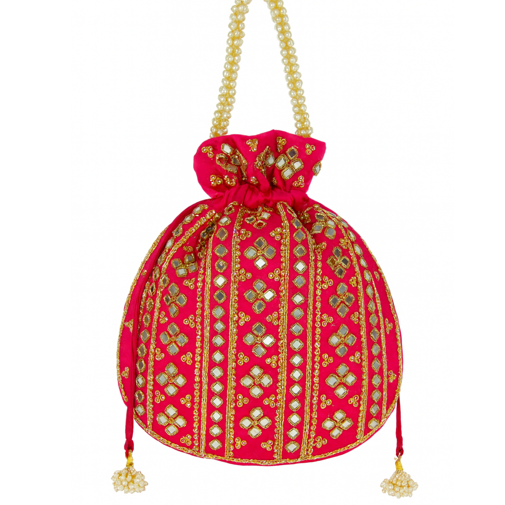 Ruby Mirror Magic Potli