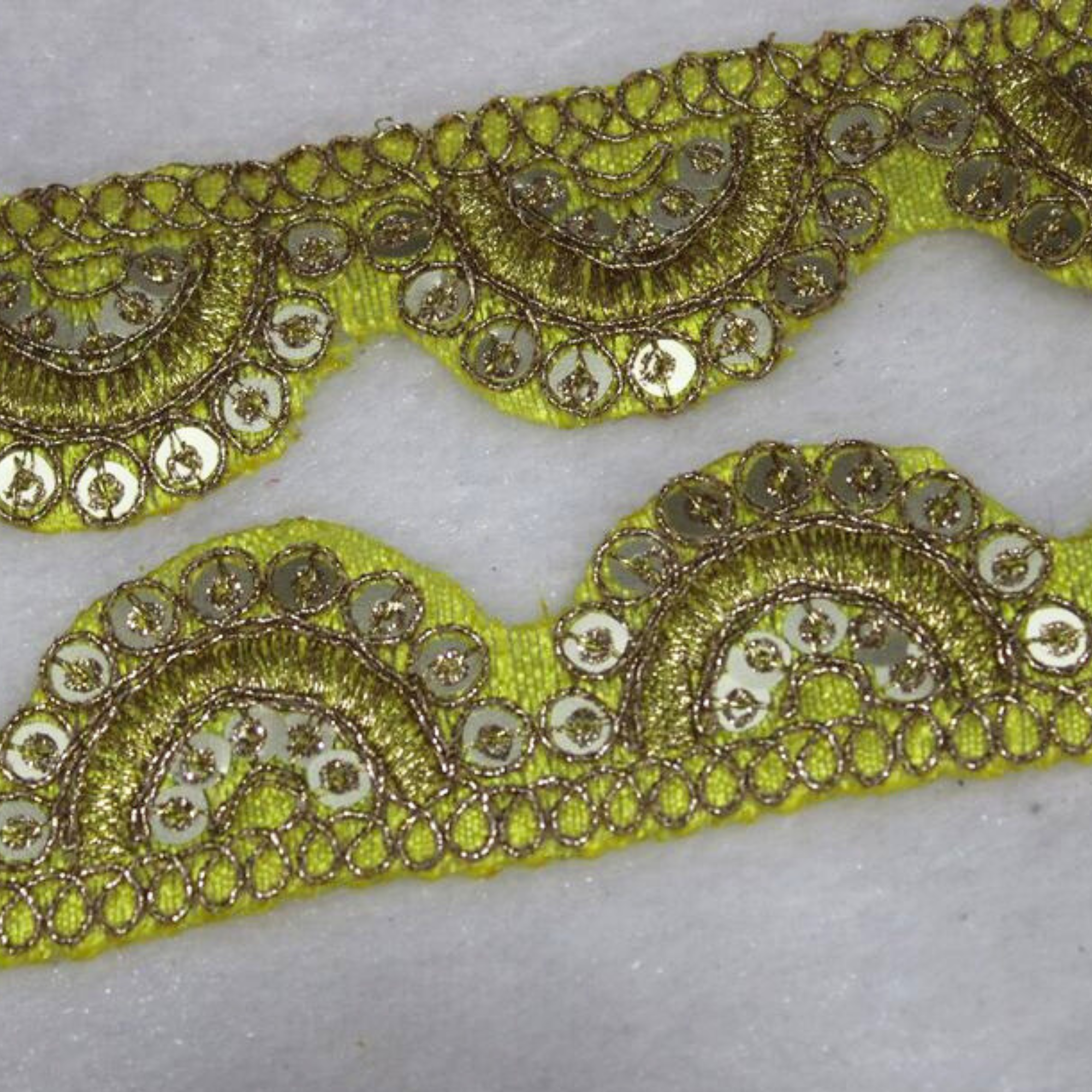 Sequin Half-Moon Lace