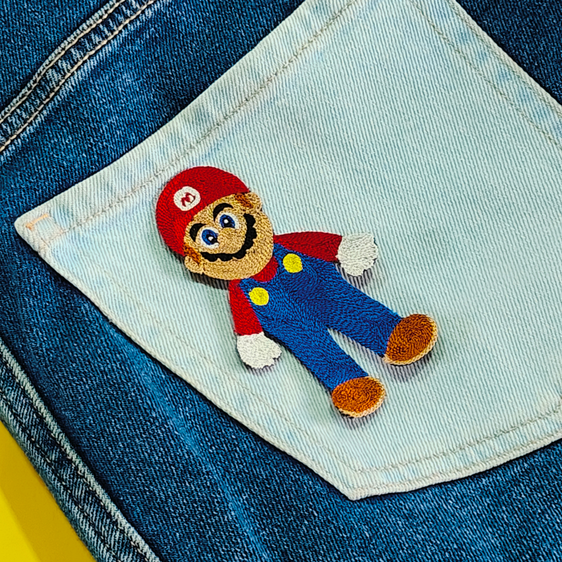 Mario Mania Handmade Patch