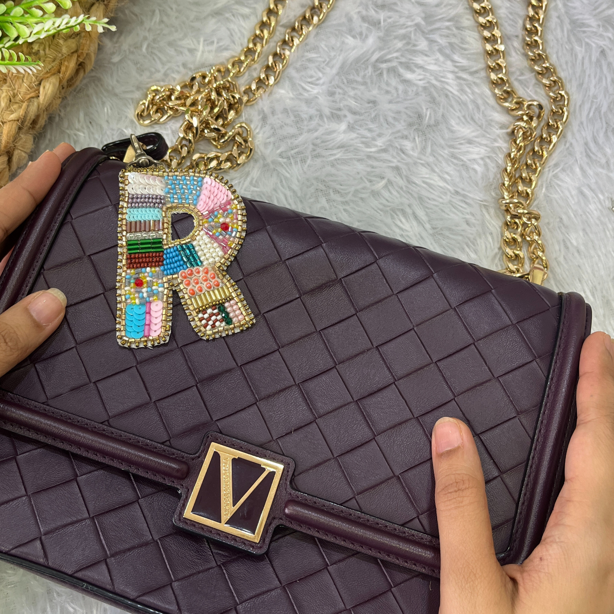 Color Crush Bag Charm 'R' Bag Charm