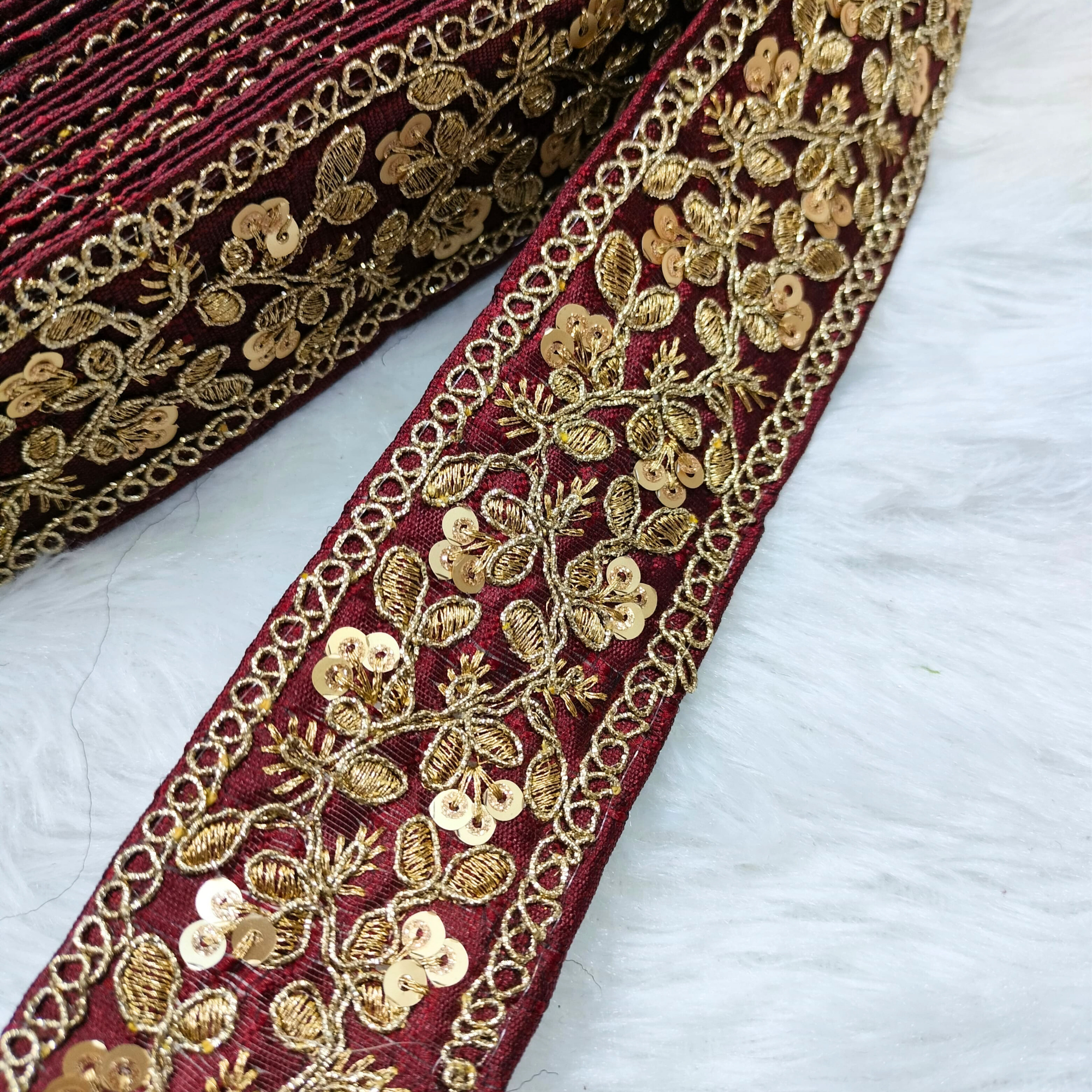 Fancy Zari Embellished Trim